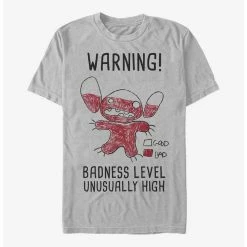 Coupon 🥰 Disney Lilo & Stitch Warning Drawing Sitch T-Shirt 👏