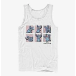 Deals ❤️ Disney Lilo & Stitch Poses Framed Tank ⌛