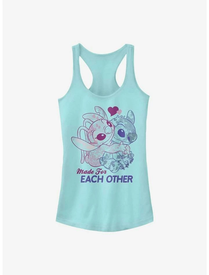 Cheap ⌛ Disney Lilo & Stitch Made For Eachother 🔥 Girls Tank ⌛ 1 Cheap ⌛ Disney Lilo & Stitch Made For Eachother 🔥 Girls Tank ⌛