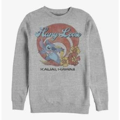 Cheap 😀 Disney Lilo & Stitch Hang Loose Crew Sweatshirt ✔️