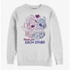 Top 10 🤩 Disney Lilo & Stitch Made For Eachother Crew Sweatshirt 🔥