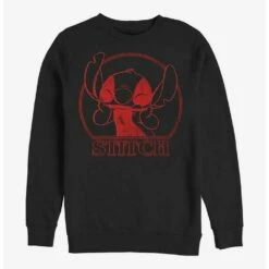 Hot Sale 😉 Disney Lilo & Stitch Stranger Stitch Crew Sweatshirt ⌛