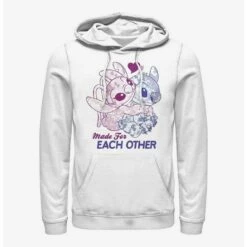 Cheapest 🥰  Disney Lilo & Stitch Made For Eachother Hoodie ✔️