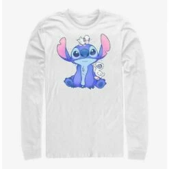 Best Sale 🔥 Disney Lilo & Stitch Cute Ducks Long-Sleeve T-Shirt ✔️