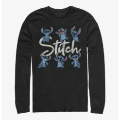 Buy 😉 Disney Lilo & Stitch Poses Long-Sleeve T-Shirt ⭐