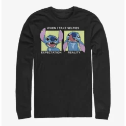 Best Sale ⭐ Disney Lilo & Stitch Selfie Long-Sleeve T-Shirt ⌛