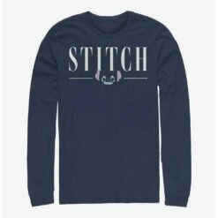 Coupon 🔥 Disney Lilo & Stitch Title Long-Sleeve T-Shirt ❤️