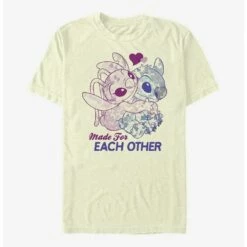 Cheapest ❤️ Disney Lilo & Stitch Made For Eachother T-Shirt 🤩 7 Cheapest ❤️ Disney Lilo & Stitch Made For Eachother T-Shirt 🤩 -Dressup Outfits Shop 17281232 hi