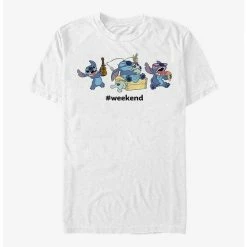 Cheapest 😀 Disney Lilo & Stitch Weekend T-Shirt ⌛ -Dressup Outfits Shop 17281332 hi