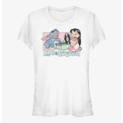 Best Pirce 🧨 Disney Lilo & Stitch Duo Records Girls T-Shirt 🎁