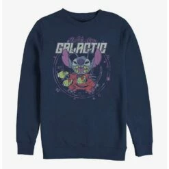 Flash Sale ⭐ Disney Lilo & Stitch Dad's Are Galactic Crew Sweatshirt ✔️