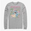 Cheapest 🎁 Disney Lilo & Stitch Aloha Stitch Long-Sleeve T-Shirt ❤️