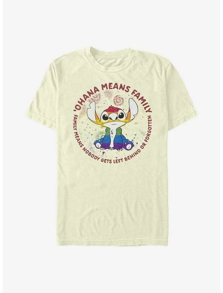 Cheap π Disney Stitch Ohana Means Family Rainbow Pride T-Shirt π 2 Cheap π Disney Stitch Ohana Means Family Rainbow Pride T-Shirt π - Image 2