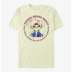 Cheap π Disney Stitch Ohana Means Family Rainbow Pride T-Shirt π