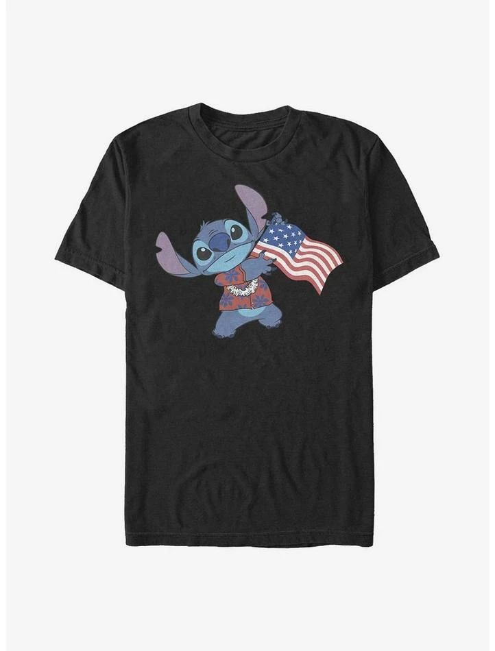 Wholesale π Disney Lilo & Stitch Tropic Stitch Flag T-Shirt π 4 Wholesale π Disney Lilo & Stitch Tropic Stitch Flag T-Shirt π - Image 4