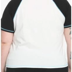 Buy 👍 Her Universe Disney Lilo & Stitch Warped Girls Raglan Baby T-Shirt Plus Size 👏 -Dressup Outfits Shop 17286033 av2