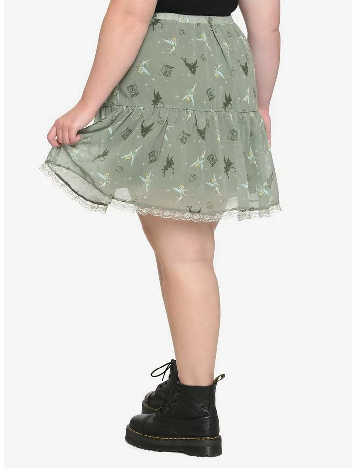 Coupon ⌛ Her Universe Disney Tinker Bell Silhouette Poses Flounce 👍 Skirt Plus Size 😉 2 Coupon ⌛ Her Universe Disney Tinker Bell Silhouette Poses Flounce 👍 Skirt Plus Size 😉 - Image 2