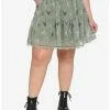 Coupon ⌛ Her Universe Disney Tinker Bell Silhouette Poses Flounce 👍 Skirt Plus Size 😉