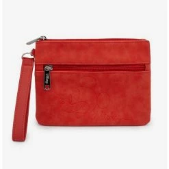 Outlet ✔️ Disney Mickey Mouse Debossed Double Pocket Wristlet ⭐
