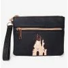 Buy 💯 Disney Snow White Castle Emblem Double Pocket Wristlet ⌛