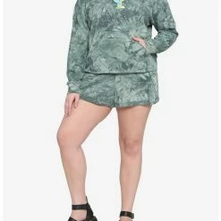 Best reviews of 🔔 Her Universe Disney Tinker Bell Green Tie-Dye Soft Shorts Plus Size 🥰 -Dressup Outfits Shop 17301036 av2