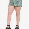 Best reviews of 🔔 Her Universe Disney Tinker Bell Green Tie-Dye Soft Shorts Plus Size 🥰