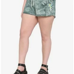 Best reviews of 🔔 Her Universe Disney Tinker Bell Green Tie-Dye Soft Shorts Plus Size 🥰