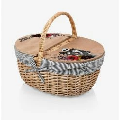 Coupon ๐งจ The Nightmare Before โค๏ธ Christmas Jack And Sally Floral Country Picnic Basket โจ