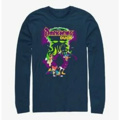 New 🌟 Disney Darkwing Duck Dangerous Long Sleeve T-Shirt 🎁