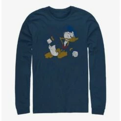 Best Pirce 😀 Disney Ducktales Dashing Donald Long Sleeve T-Shirt 👍