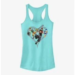 Discount 💯 Disney Kingdom Hearts Sora Goofy Donald Girls Tank 😉