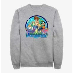 Budget ✨ Disney Kingdom Hearts Atlantica World Crew Sweatshirt 🎉
