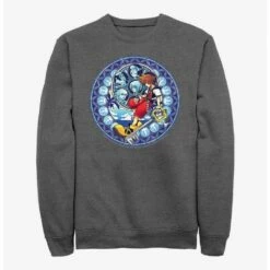 Coupon ✨ Disney Kingdom Hearts Stained Glass Sora Crew Sweatshirt 🥰