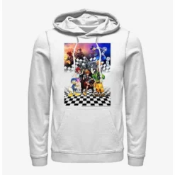 Buy 🔥 Disney Kingdom Hearts Group Checkers Hoodie 👏