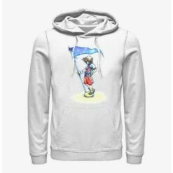 Outlet ✨ Disney Kingdom Hearts Sora With Flag Hoodie ✨