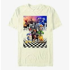 Promo 💯 Disney Kingdom Hearts Group Checkers T-Shirt 💯 -Dressup Outfits Shop 17335600 hi