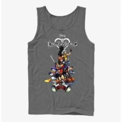 Cheap ⌛ Disney Kingdom Hearts Group With Logo Tank 🥰