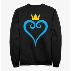 Cheap ✔️ Disney Kingdom Hearts Heart And Crown Crew Sweatshirt ✔️