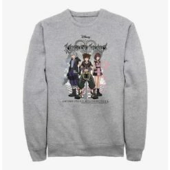 Best Sale 🧨 Disney Kingdom Hearts Sora Japanese Text Group Crew Sweatshirt ⭐