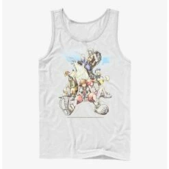 Flash Sale ⭐ Disney Kingdom Hearts Group In The Clouds Tank 👍