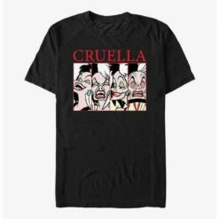 Deals ❤️ Disney Cruella Cruel Expressions T-Shirt ✨