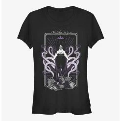 New 🧨 Disney The Little Mermaid Tough Witch Tarot Girls T-Shirt ✔️