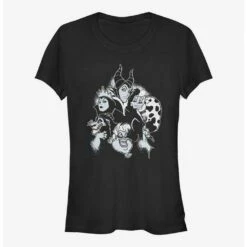 Buy 🧨 Disney Villains Villain Heads 🛒 Girls T-Shirt ❤️