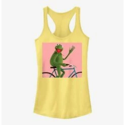Discount ⌛ Disney The Muppets Biking Kermit 🥰 Girls Tank 😀