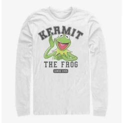 Best Pirce ✨ Disney The Muppets Collegiate Kermie Long Sleeve T-Shirt 👍