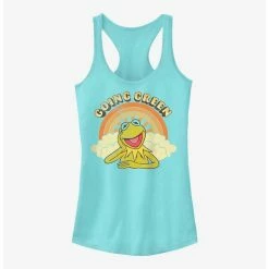 Promo 🔔 Disney The Muppets Green Kermit ⌛ Girls Tank ❤️