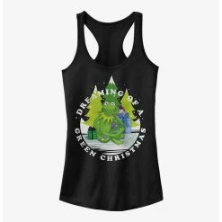 Best deal 😍 Disney The Muppets Green Christmas Girls Tank 🔔