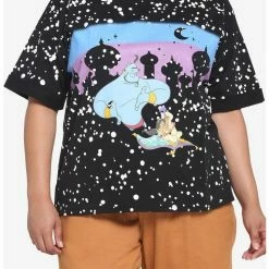 Best Pirce β¨ Her Universe Disney Aladdin Carpet Night Sky Boyfriend Fit 𧨠Girls T-Shirt Plus Size β