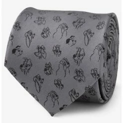 Outlet ✨ Disney Lady and the Tramp Dog Print Grey Tie 🔔