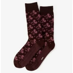 Brand new 😀 Disney Mickey Mouse Mickey Dot Red Sock ⌛